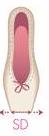 russian pointe brava pointe shoe u cut with drawstring